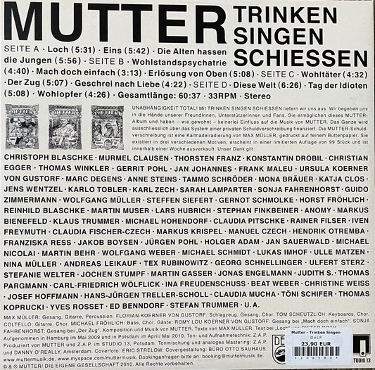 Mutter – Trinken Singen Schiessen | Orig. GER 2010 | inkl. Autogramm Karte
