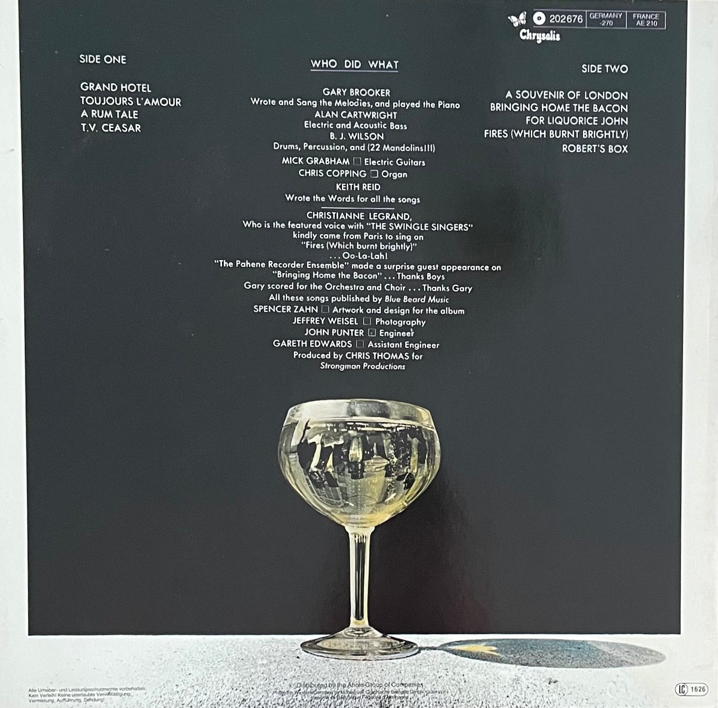 Procol Harum – Grand Hotel | Reissue GER 1980