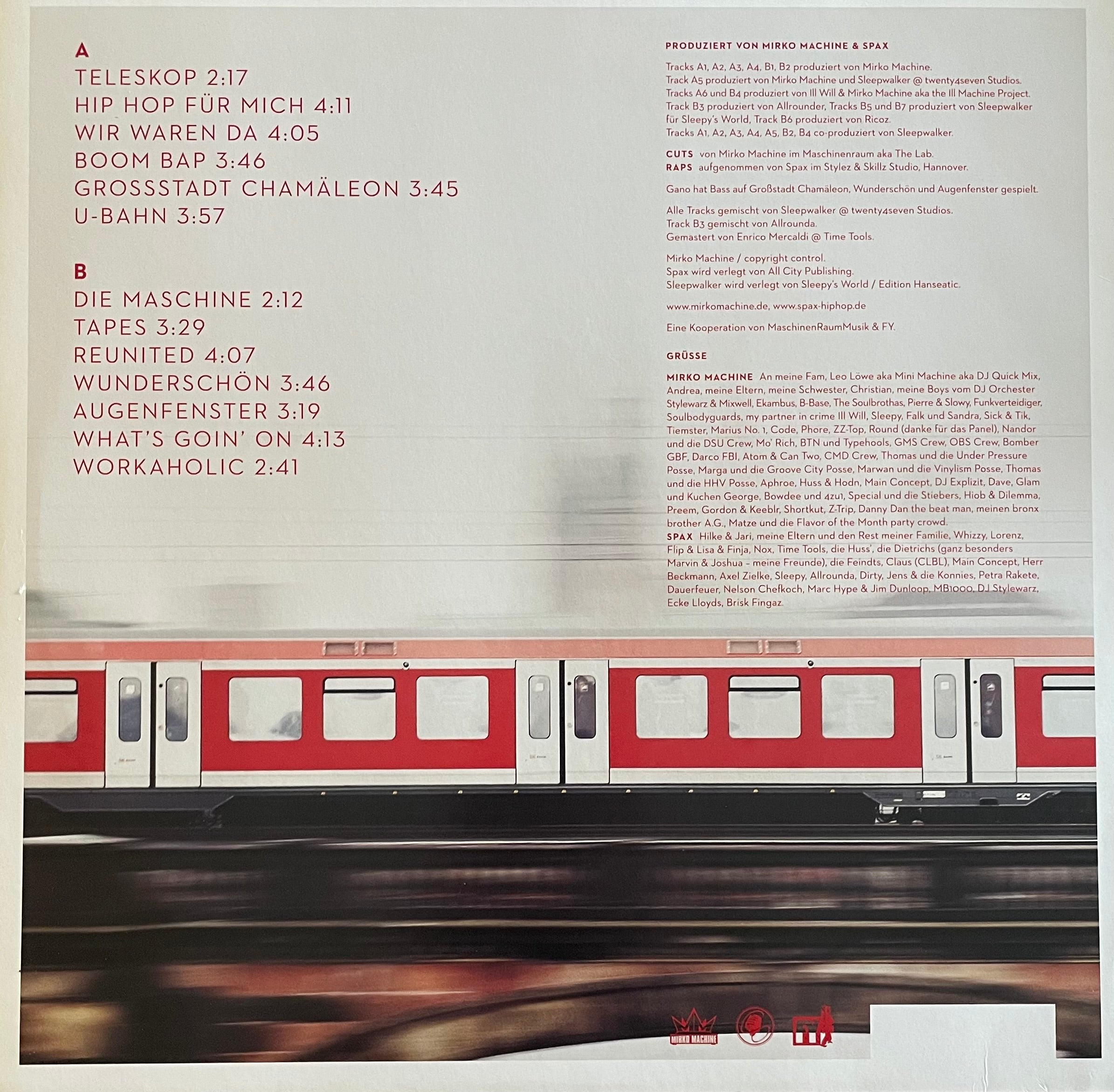Die Profis AKA DJ Mirko Machine & Spax – Zeiten Ändern Dich Nicht Immer | Repress GER 2012