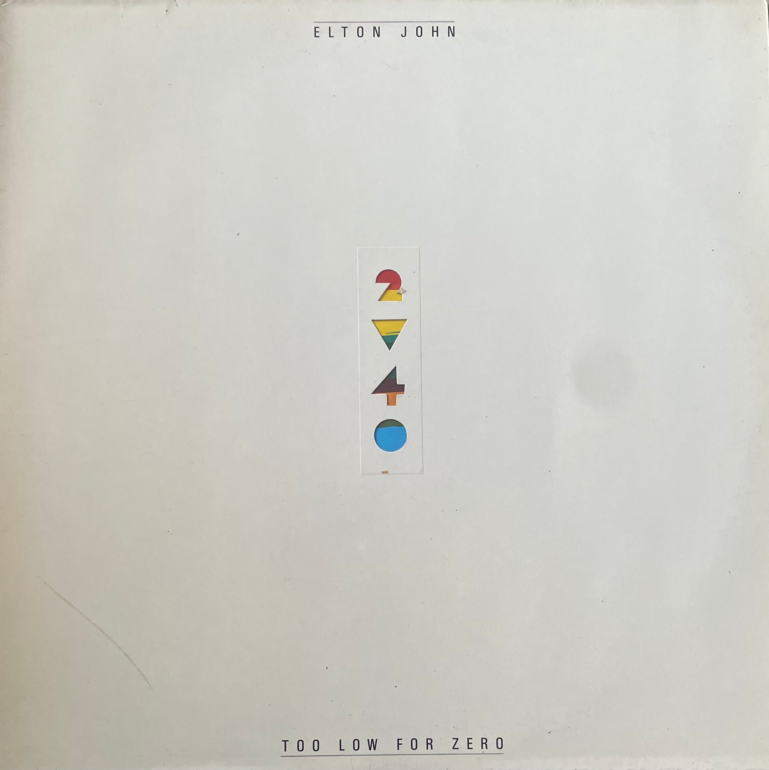 Elton John – Too Low For Zero | Orig. GER 1983