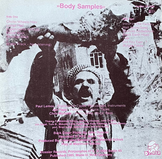 Controlled Bleeding – Body Samples | Orig. GER 1985