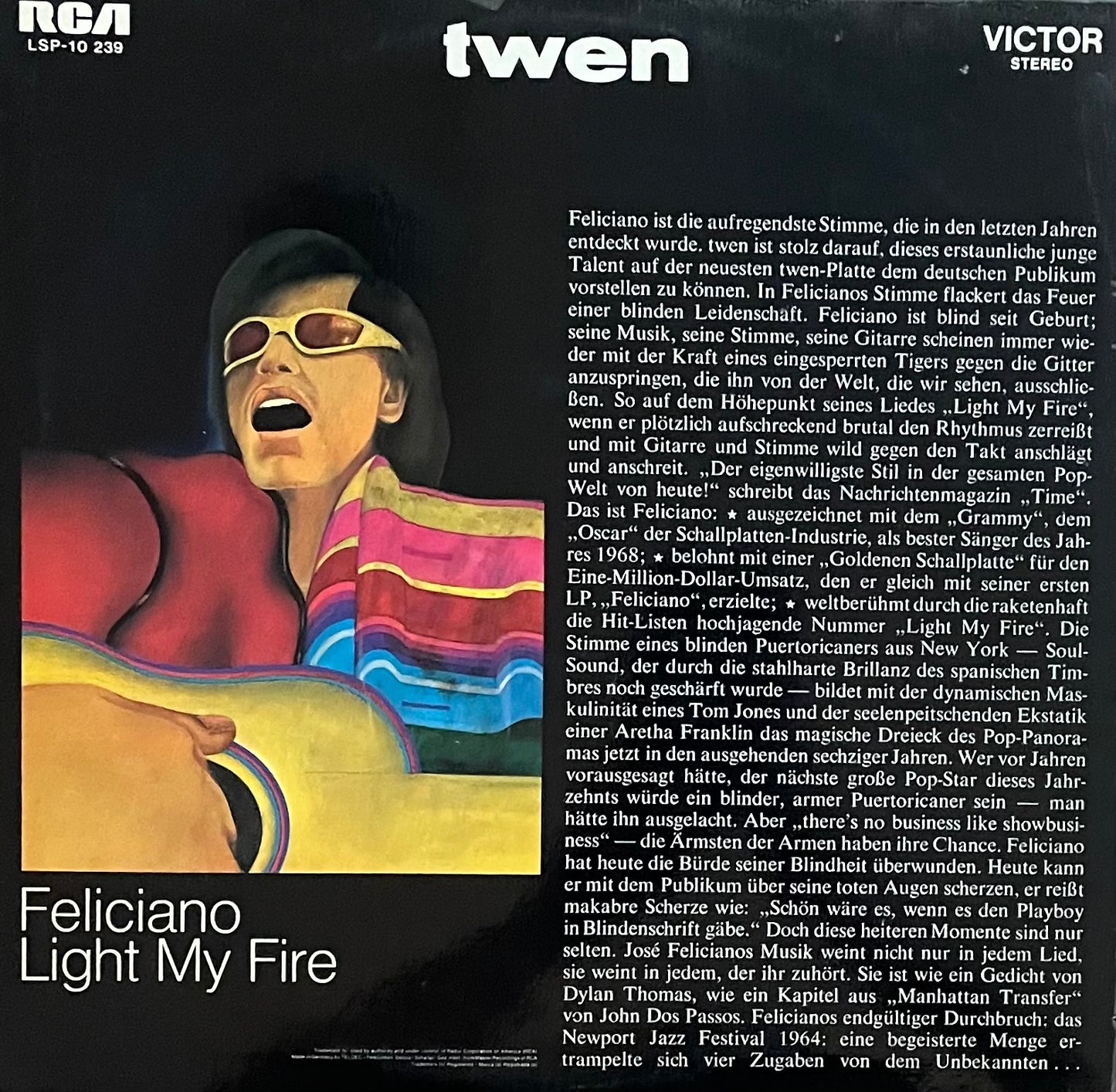 José Feliciano – Light My Fire | Orig. GER 1969