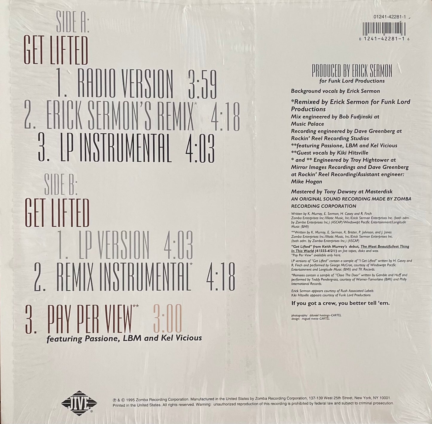 Keith Murray – Get Lifted | Orig. US 1995