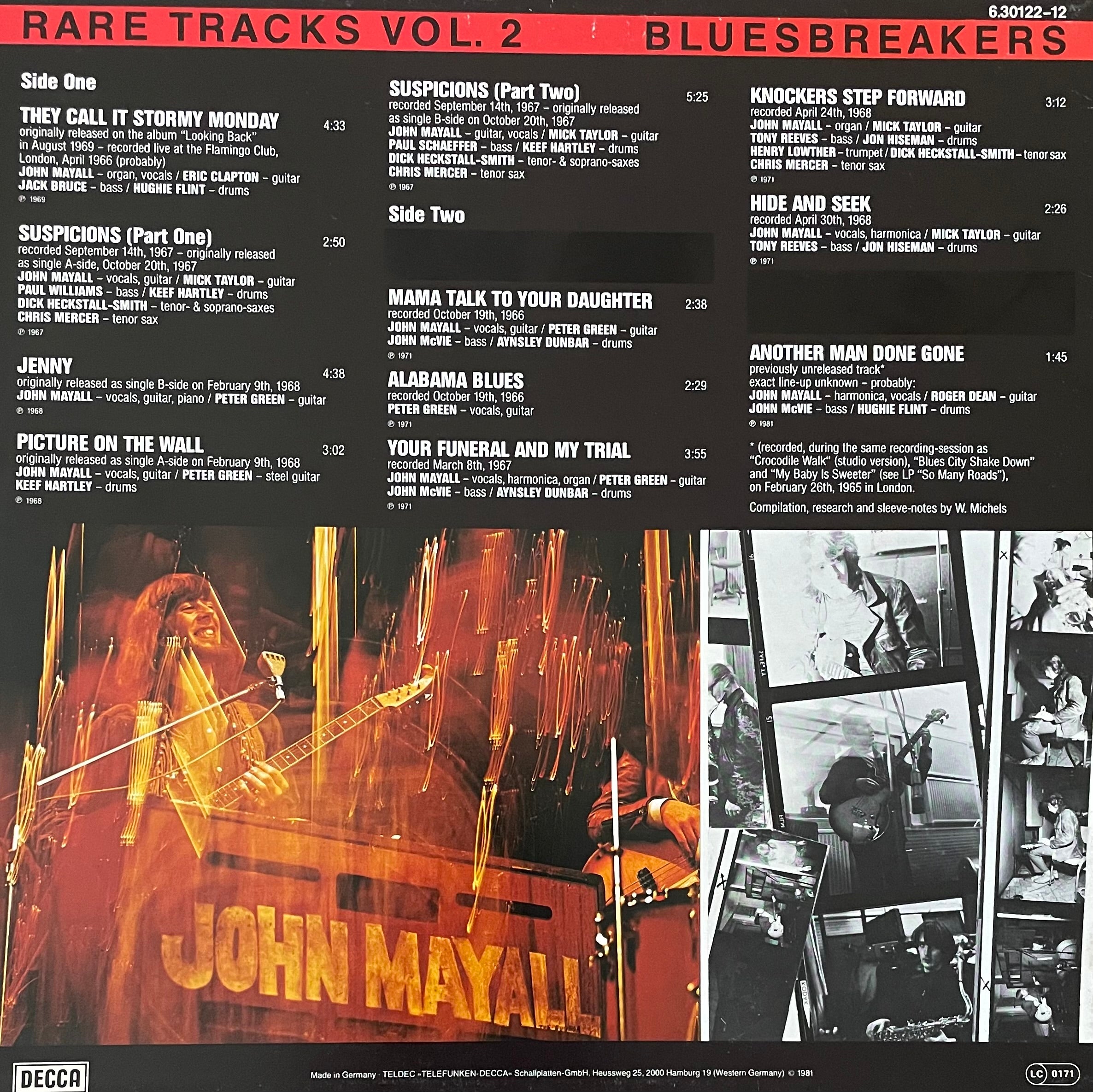 John Mayall's Bluesbreakers – Rare Tracks Vol. 2 | Orig. GER 1981