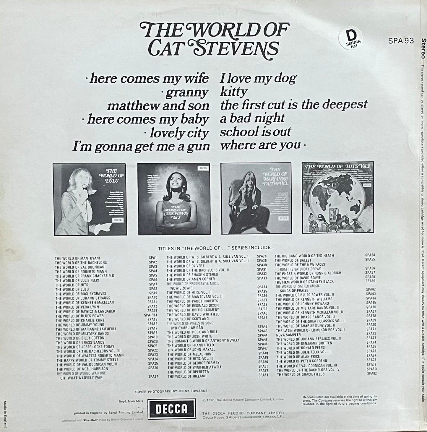 Cat Stevens – The World Of Cat Stevens | Orig. UK 1970