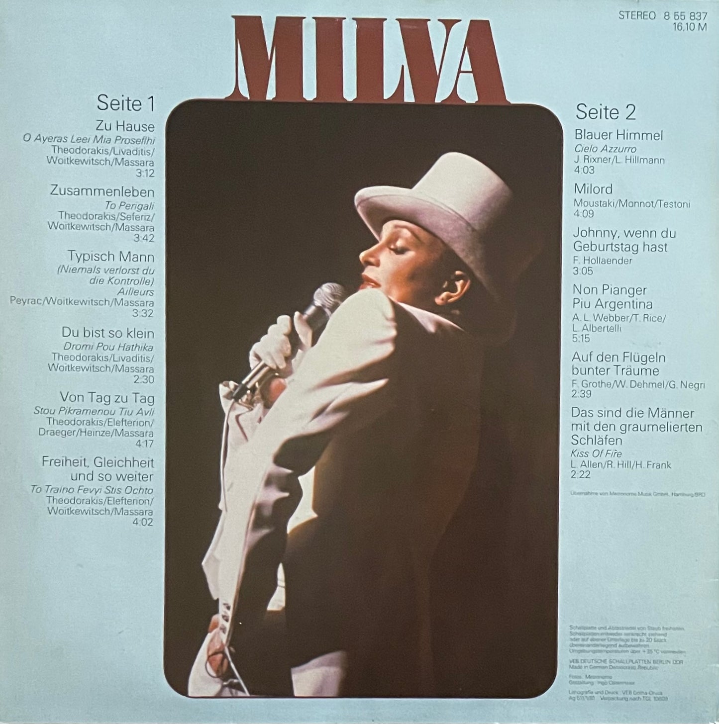Milva – Milva | Orig. GER 1981