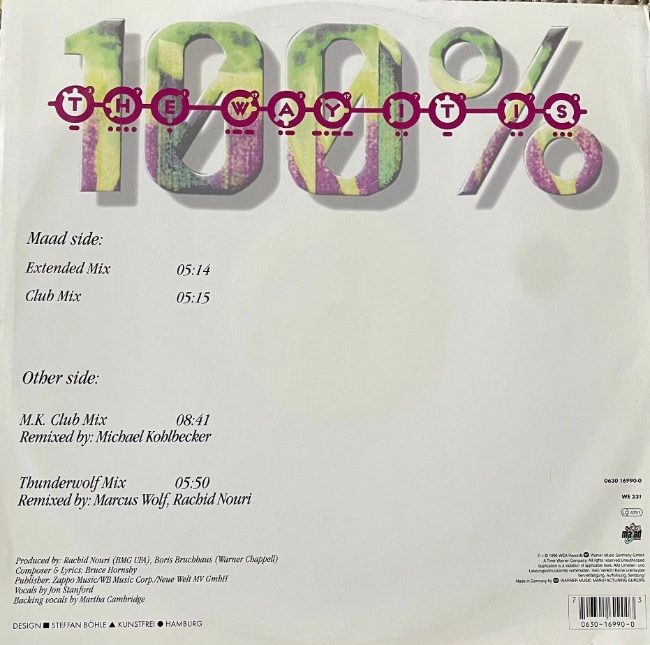 100% – The Way It Is | Orig. EU 1996