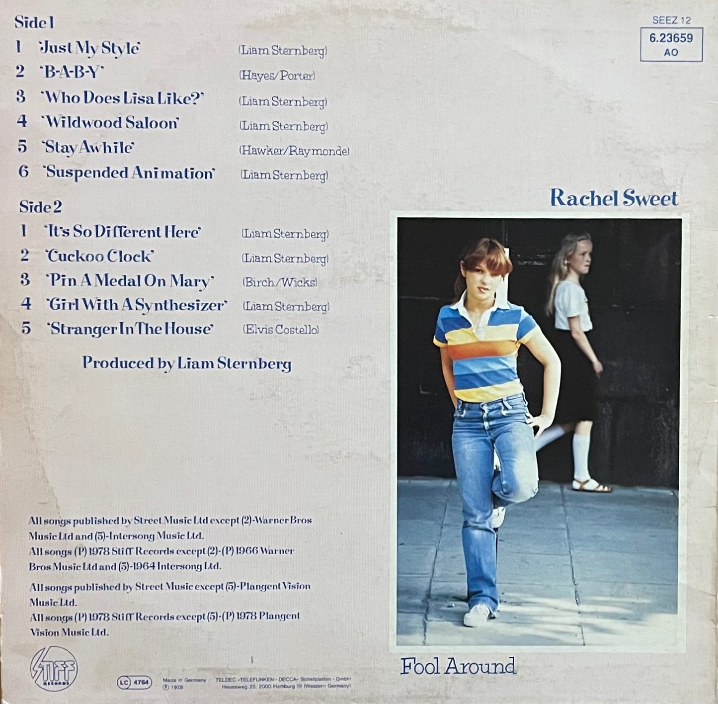 Rachel Sweet – Fool Around | Orig. GER 1978