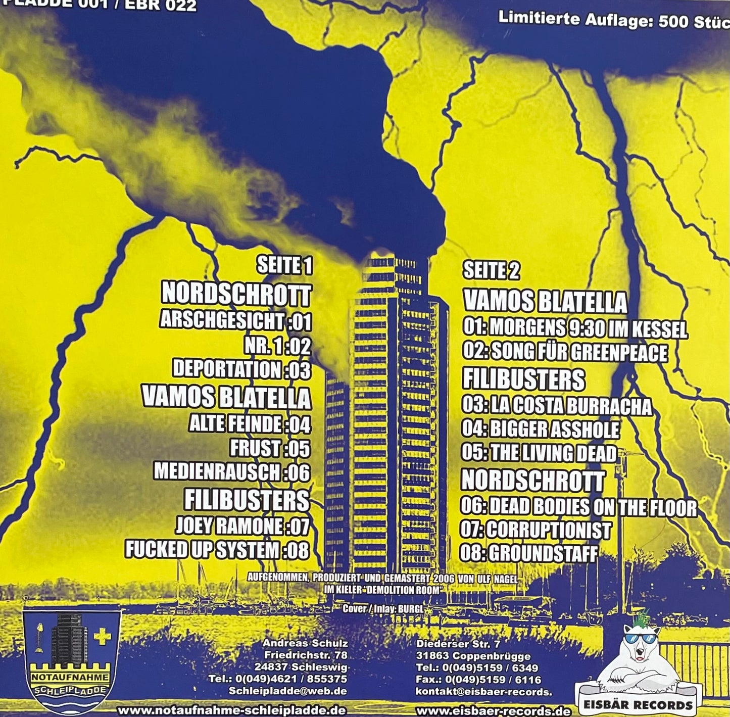 Various – Minimum Rock n Roll Volume 1 | Orig. GER 2006 | Limited to 500 | Yellow Vinyl