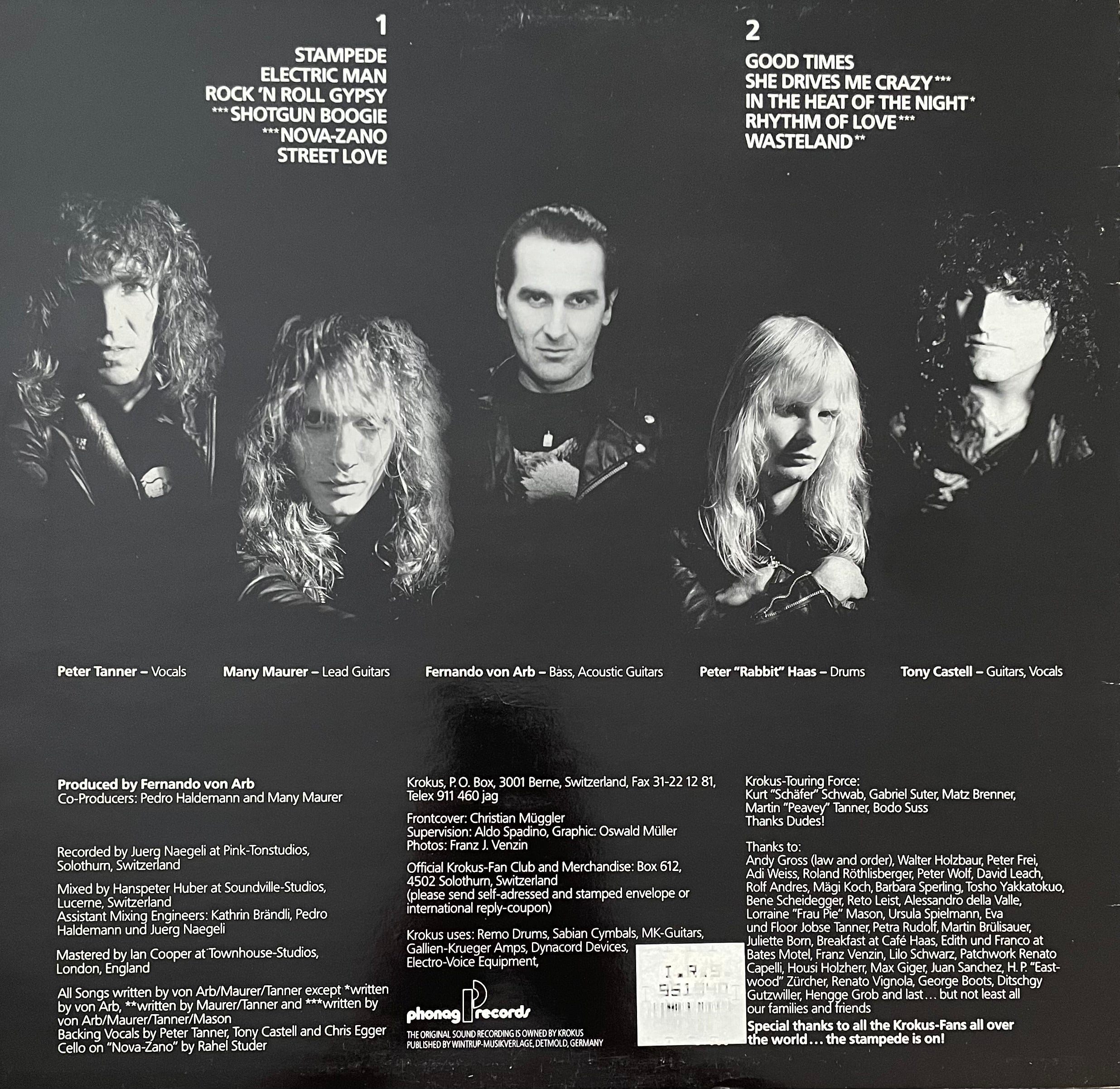 Krokus – Stampede | Orig. SWI 1990