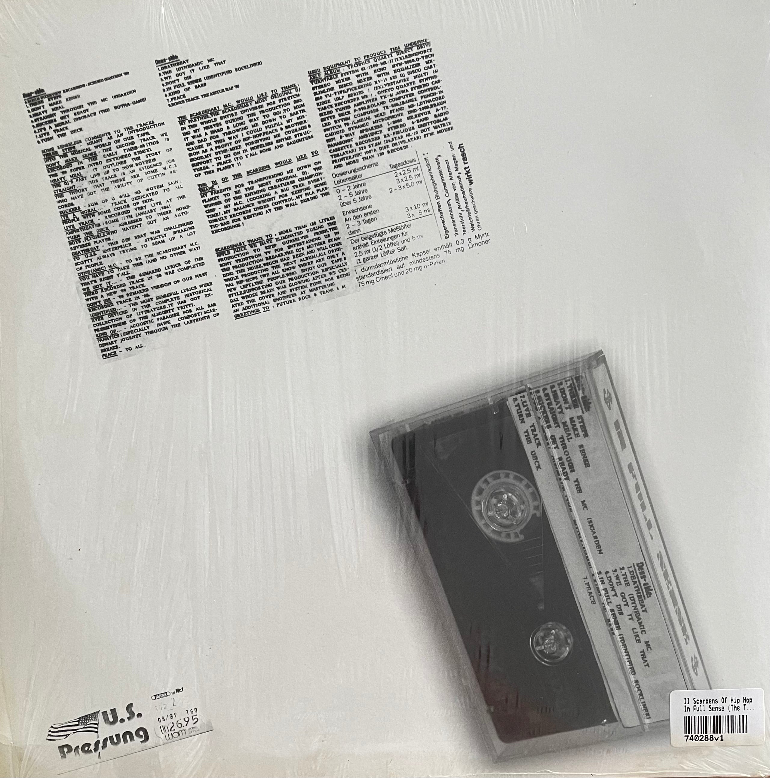 II Scardens Of Hip Hop – In Full Sense (The Tritti Tape | Reissue GER 2002