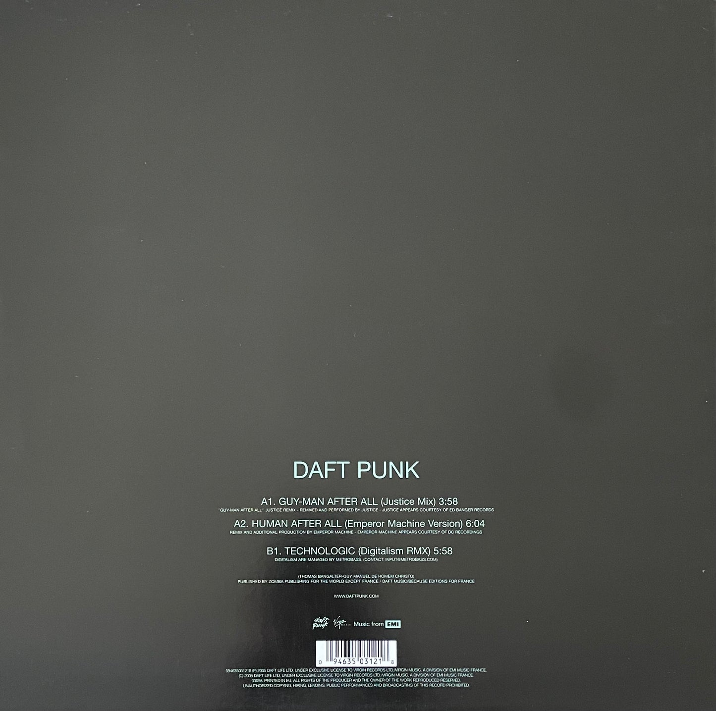 Daft Punk – Human After All (Unreleased Remixes) | Orig. FRA 2006