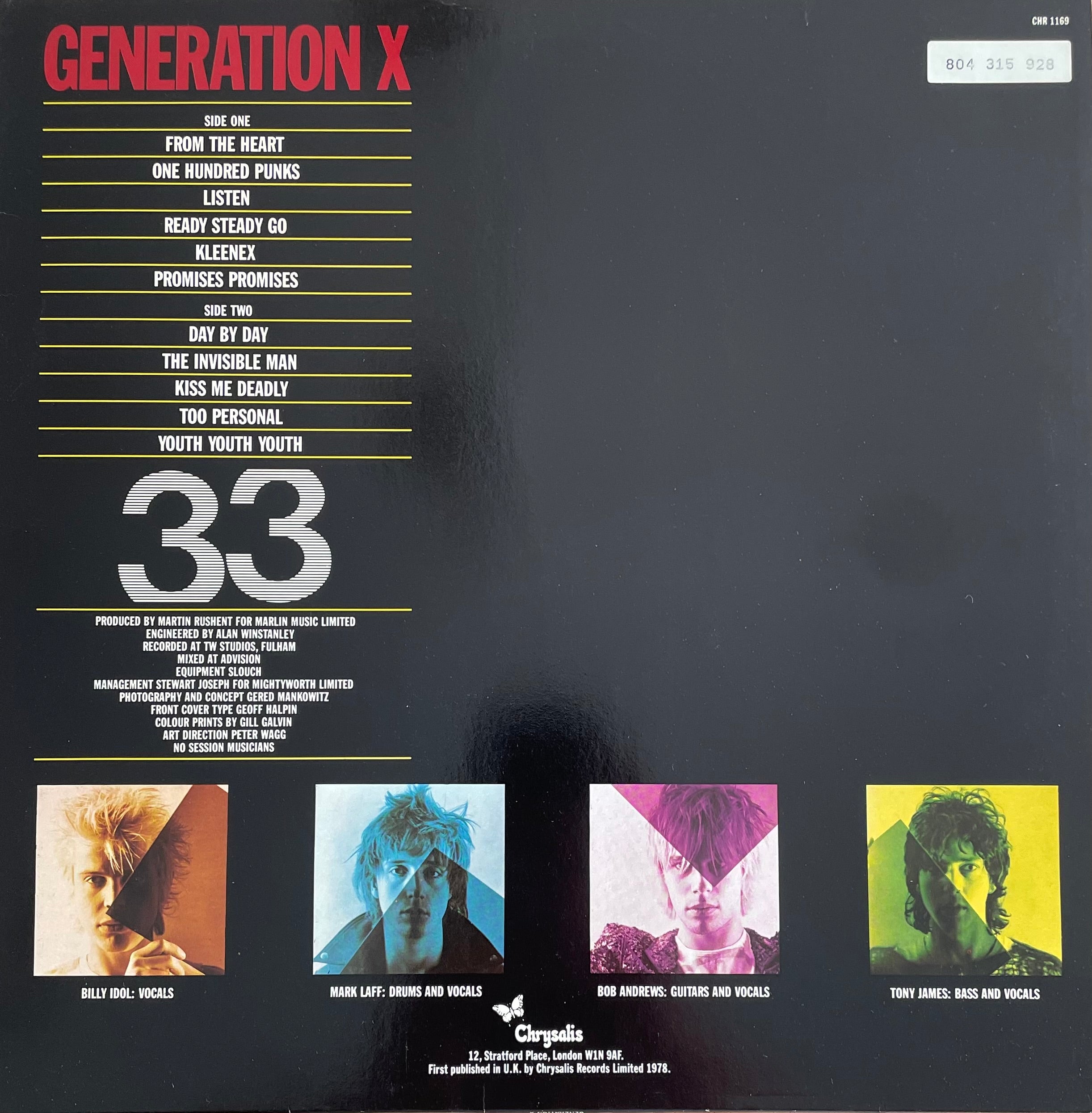 Generation X – Generation X | Orig. UK 1978