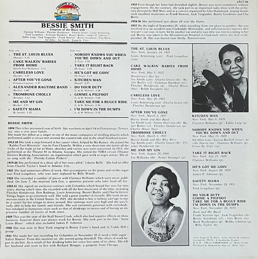 Bessie Smith – Empress Of The Blues | Orig. ITA 1985