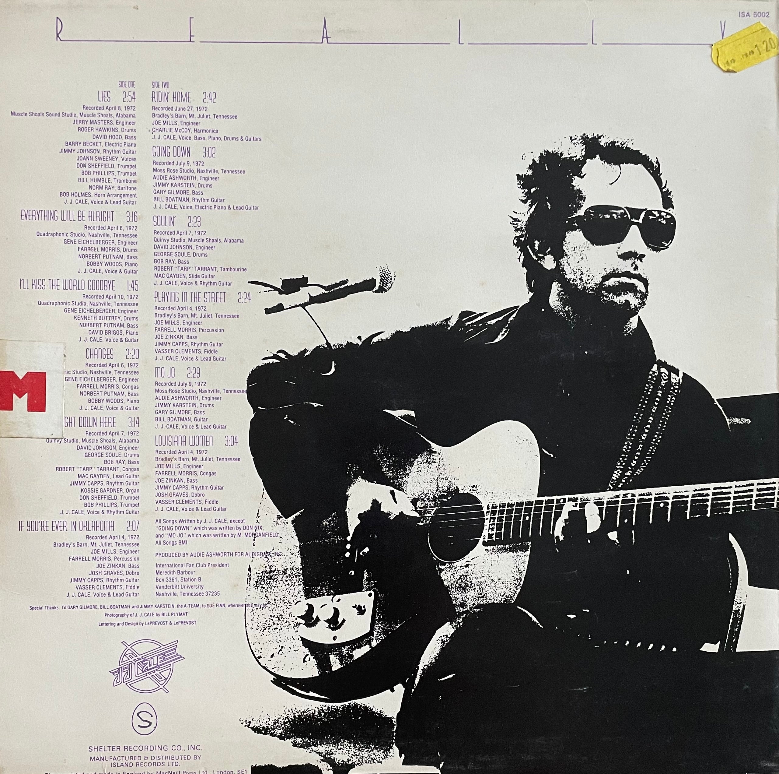 J.J. Cale – Really | Reissue UK End 70‘s