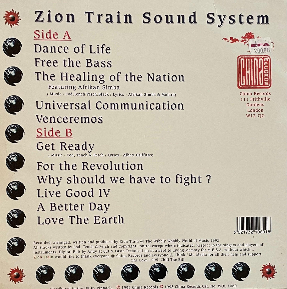 Zion Train – Homegrown Fantasy | Orig. UK 1995