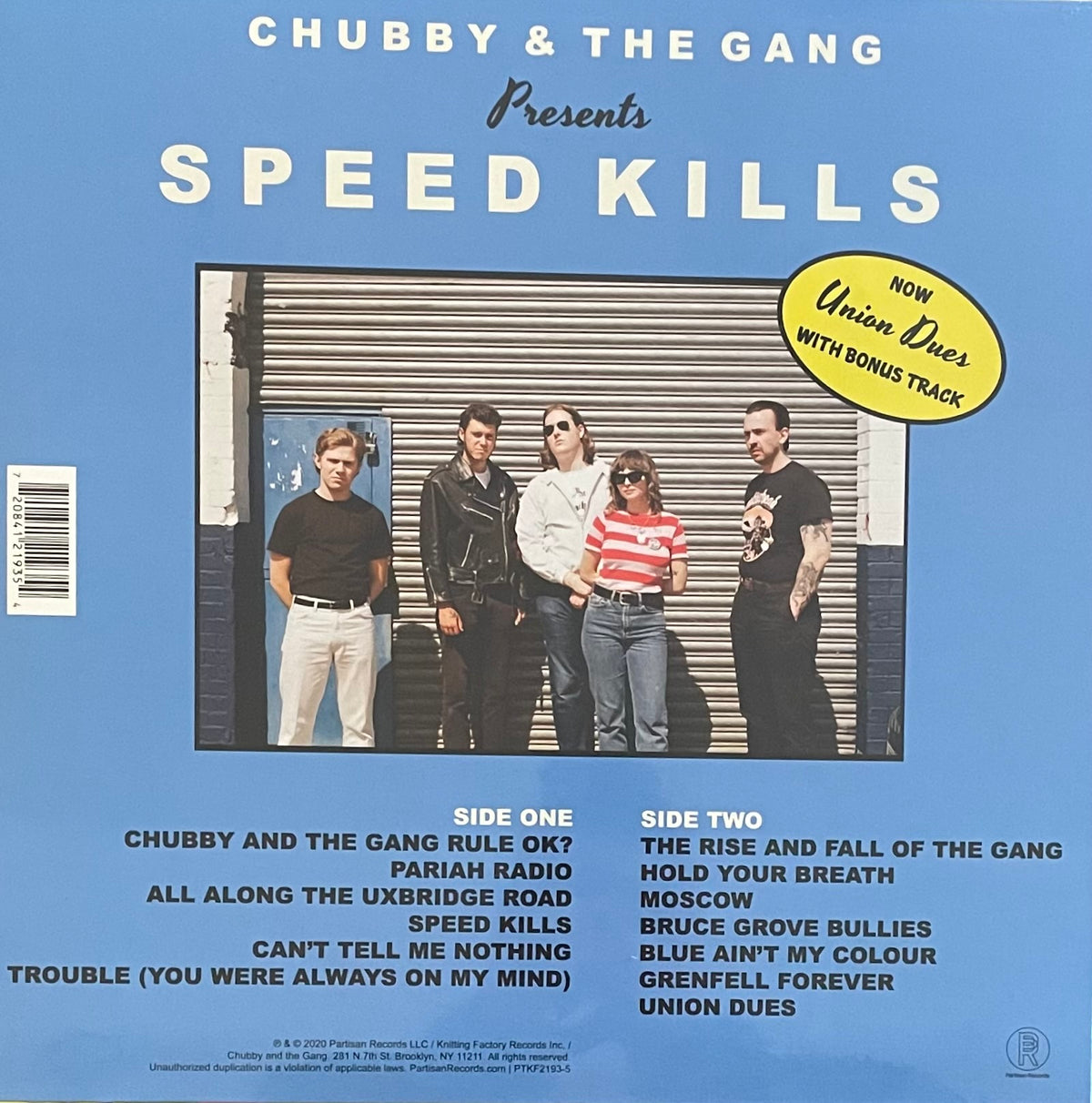 Chubby & The Gang – Speed Kills | Reissue UK; EU & US 2020
