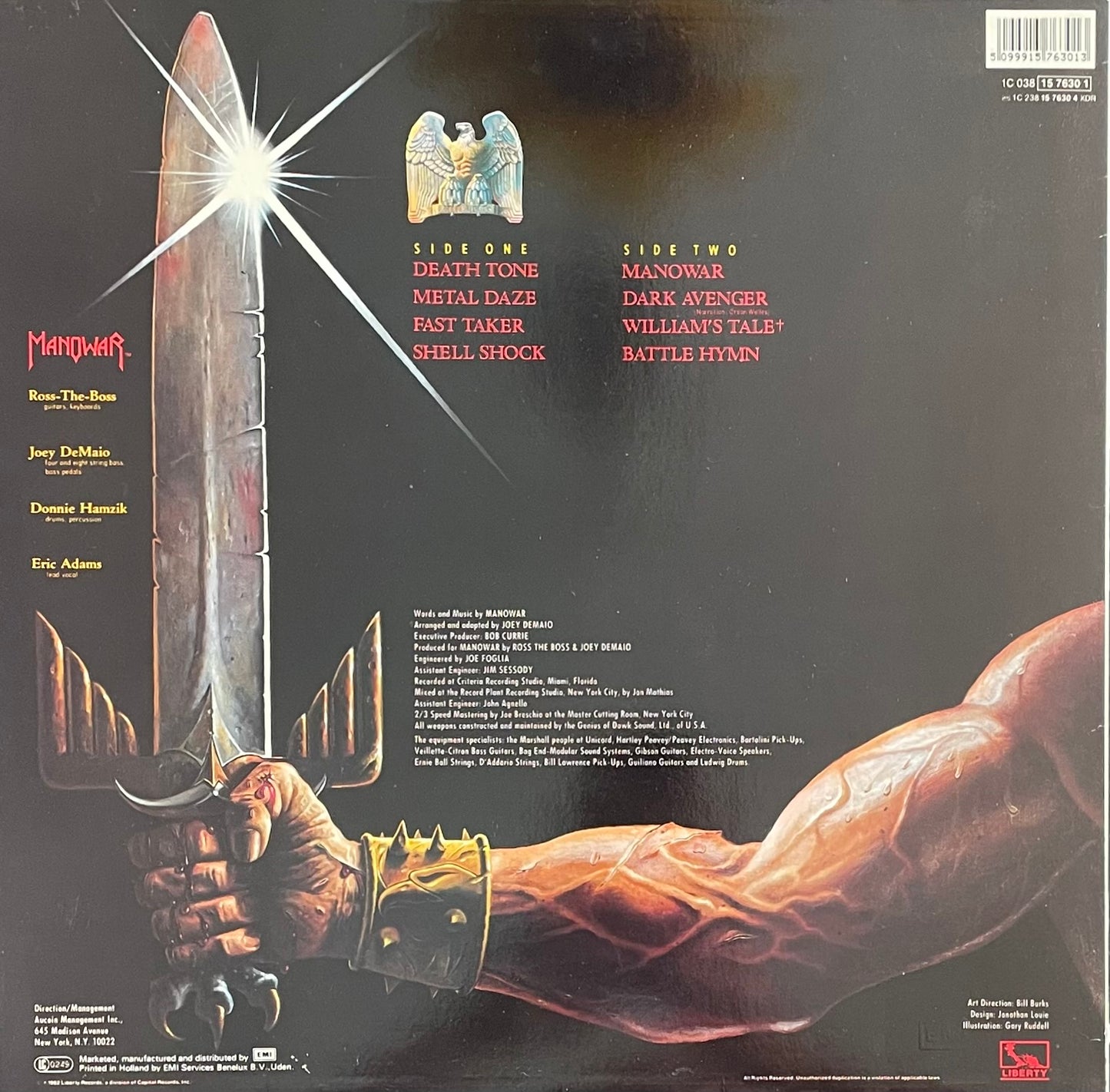 Manowar – Battle Hymns | Reissue EU 1987