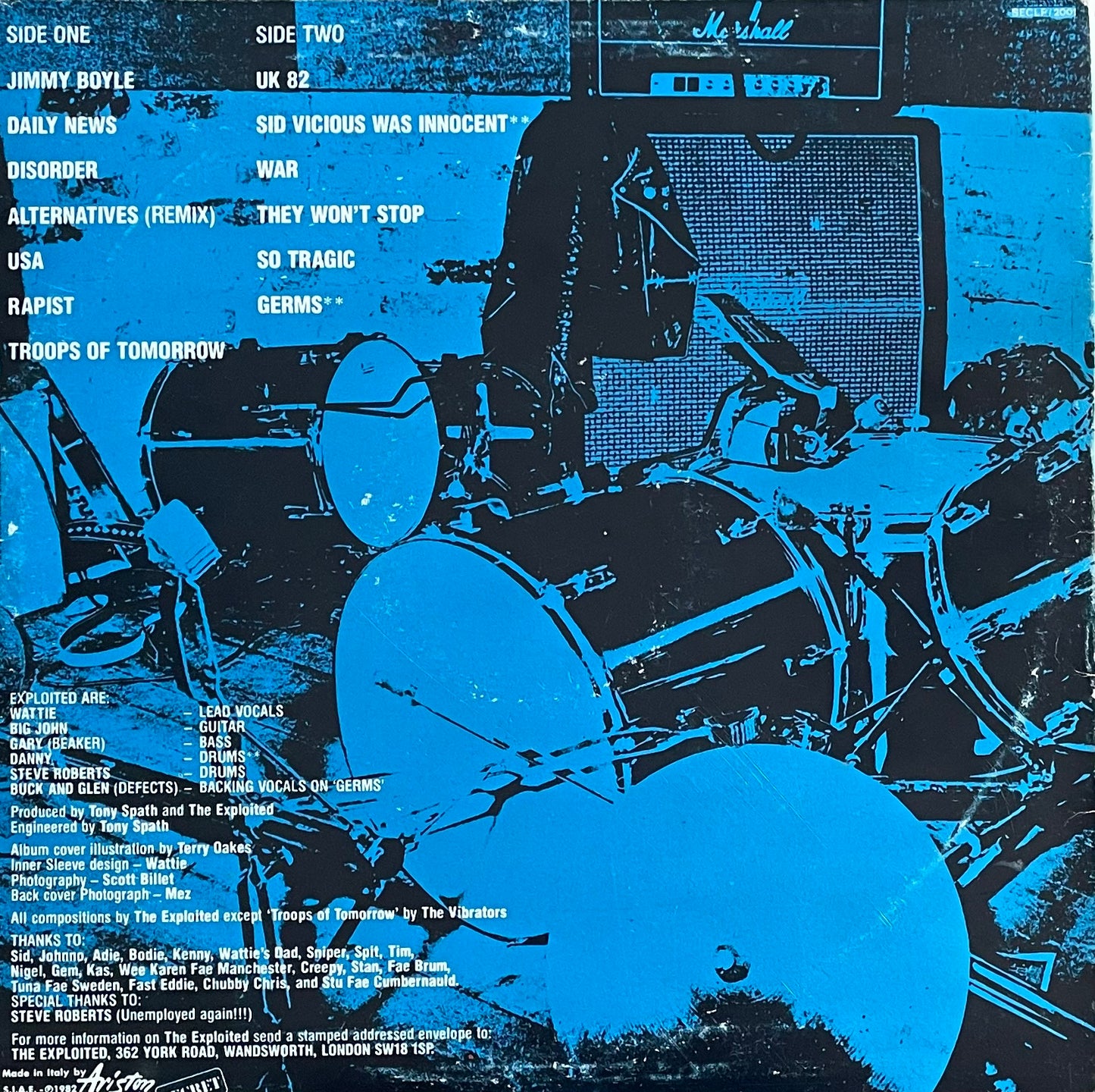The Exploited – Troops Of Tomorrow | Orig. ITA 1982