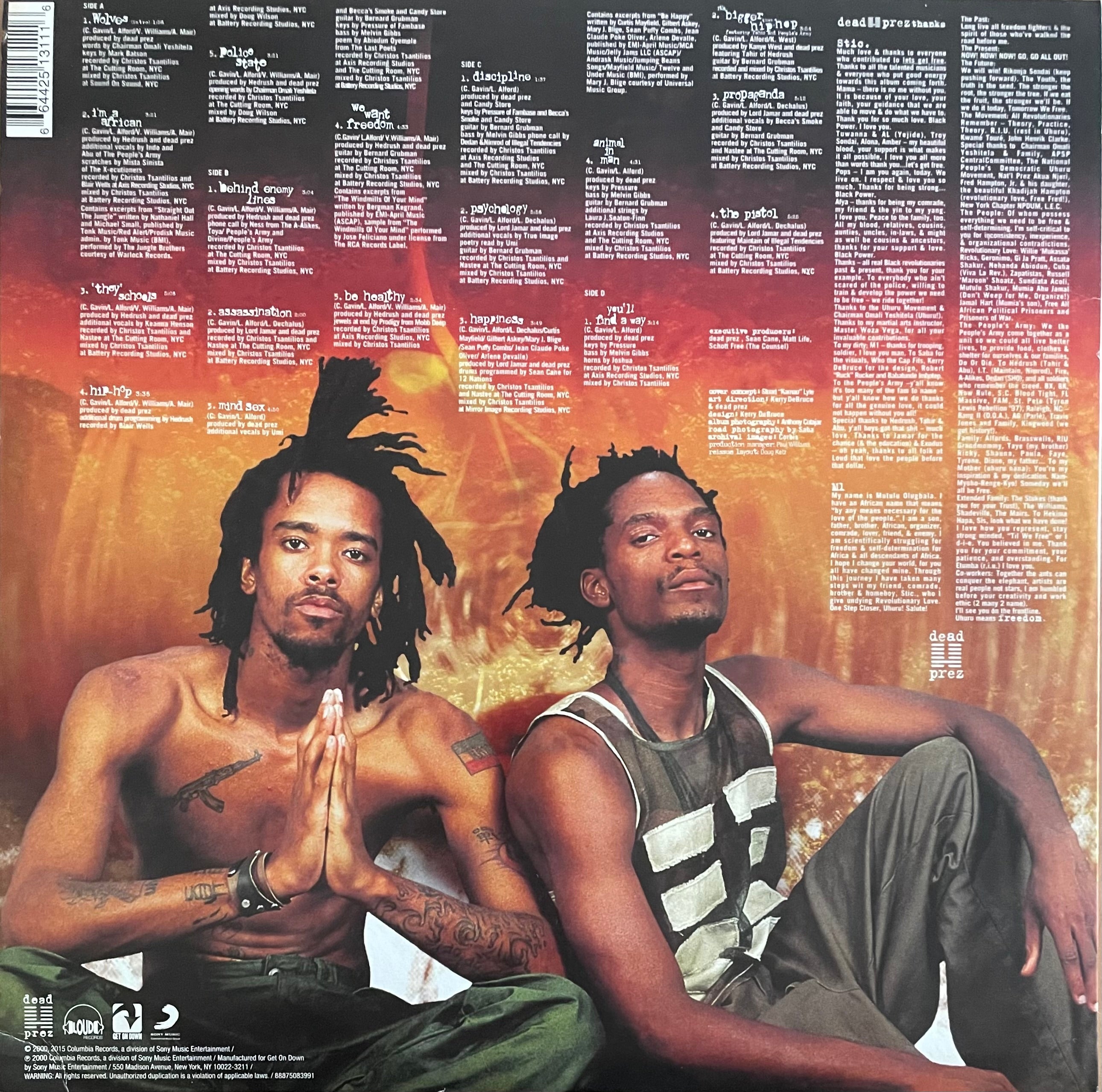 Dead Prez – Lets Get Free | Reissue US 2015