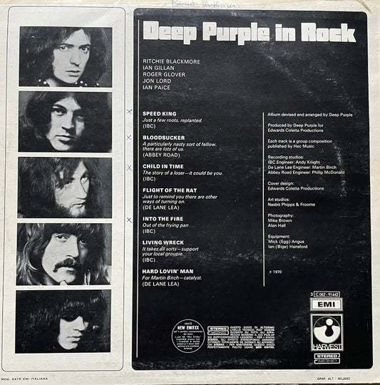 Deep Purple – In Rock | Orig. ITA 1970