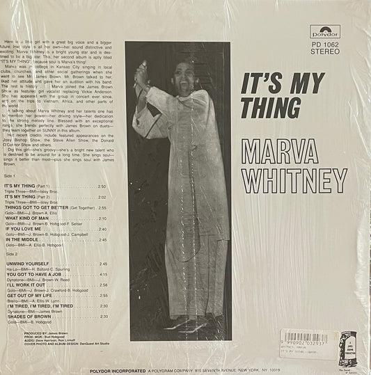 Marva Whitney – It's My Thing | Reissue US early 2000‘s | Limited