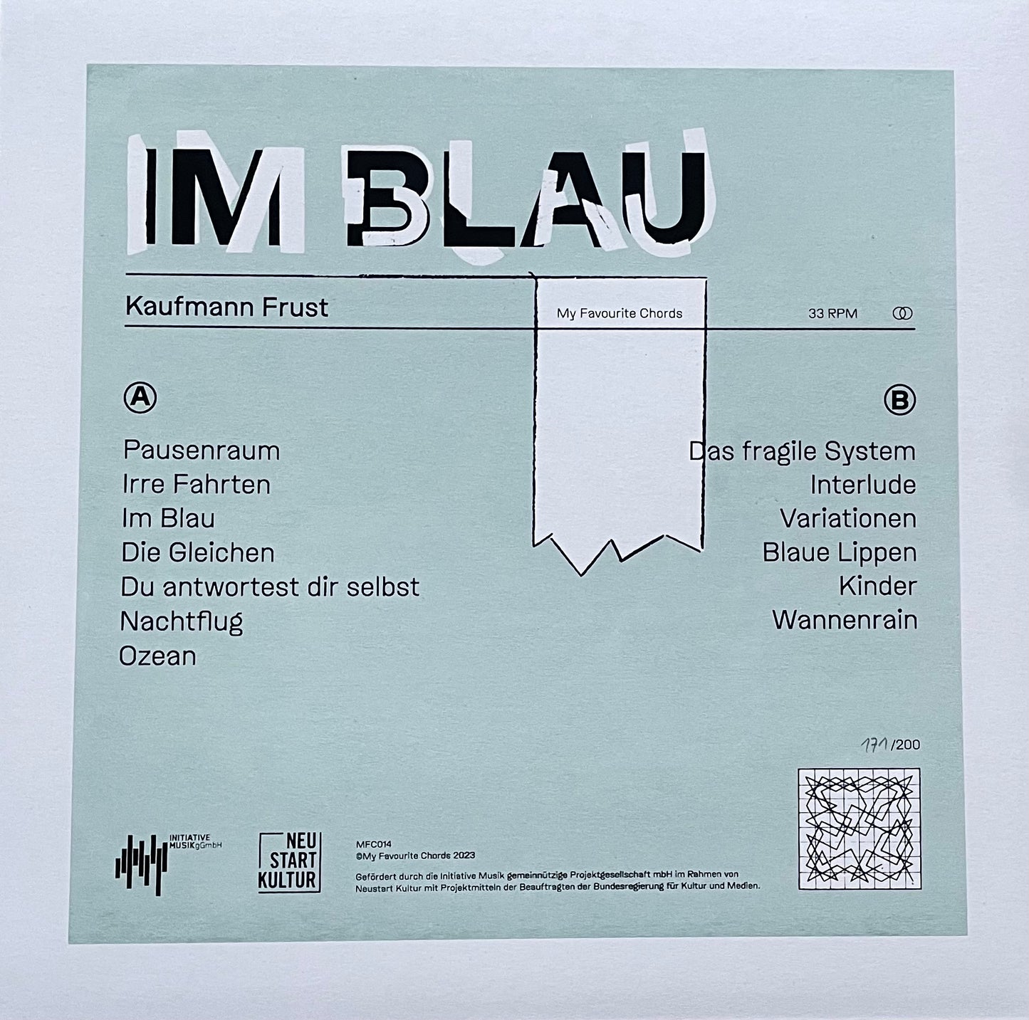 Kaufmann Frust – Im Blau | Orig. GER 2023 Limited 171/200