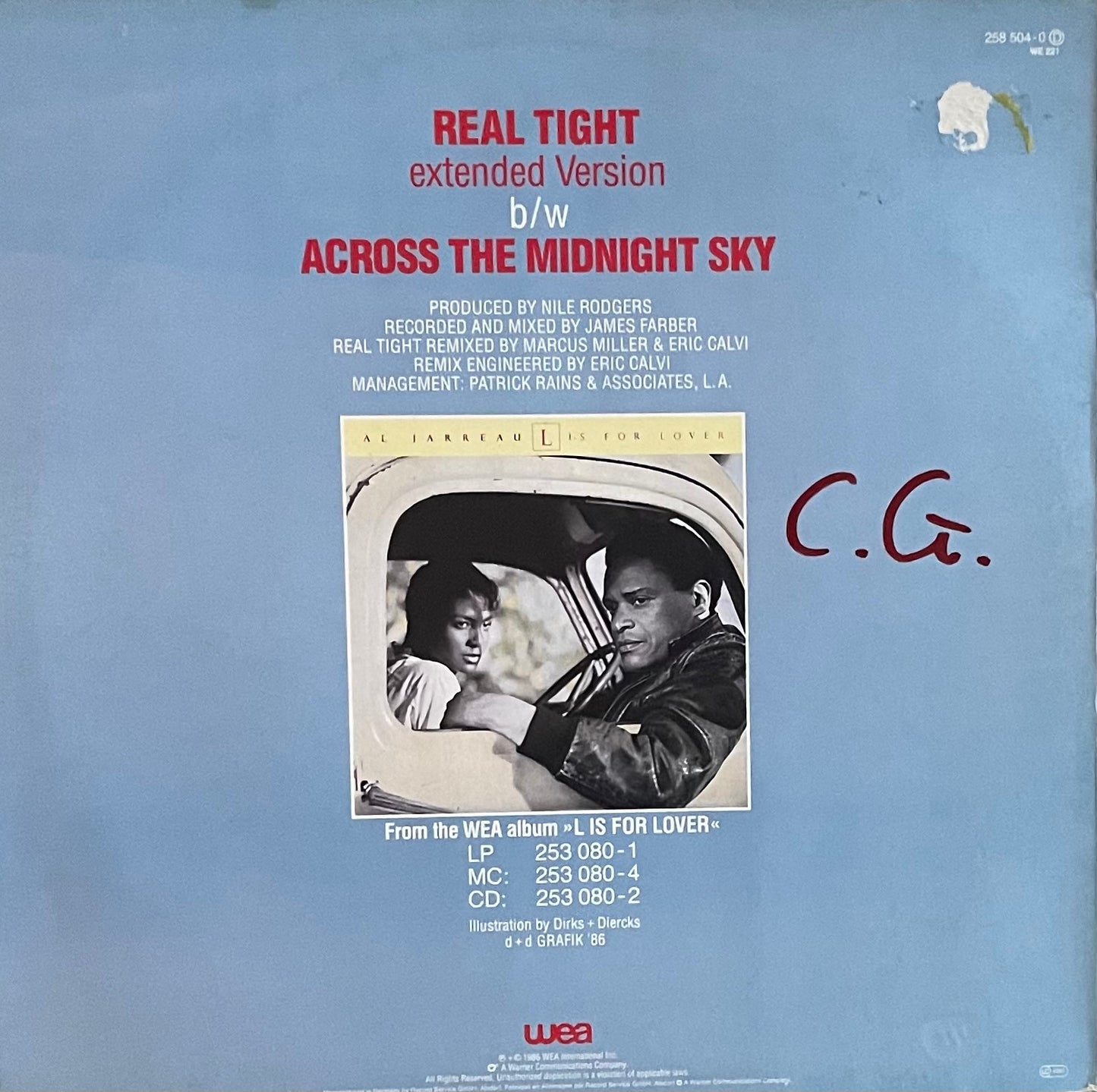 Al Jarreau – Real Tight | Orig. GER 1986