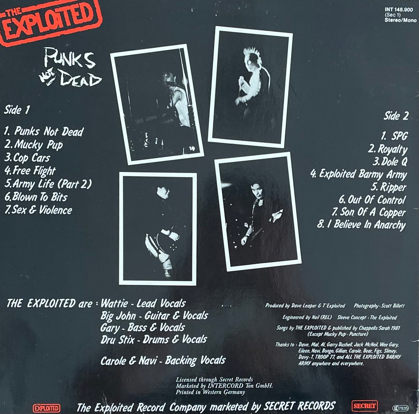The Exploited – Punks Not Dead | Orig. GER 1981