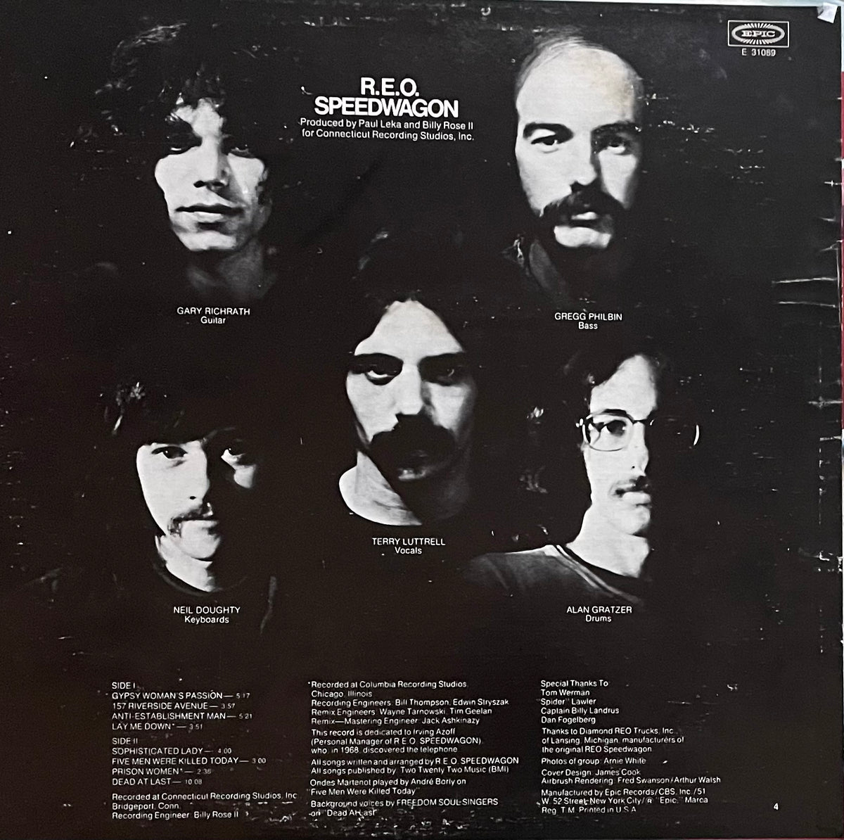 REO Speedwagon – R.E.O. Speedwagon | Repress US 1973