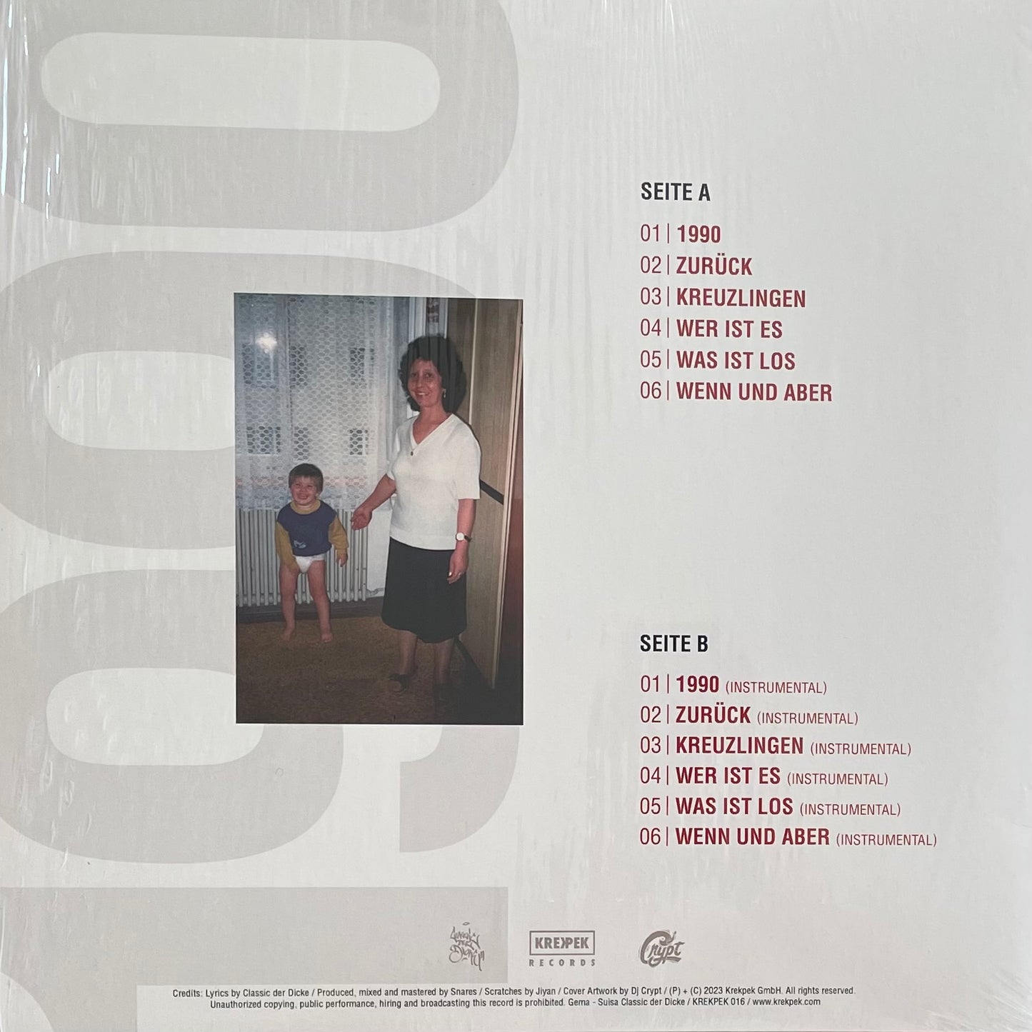 Classic Der Dicke & Snares – 1990 | Orig. GER 2024 | Limited to 500
