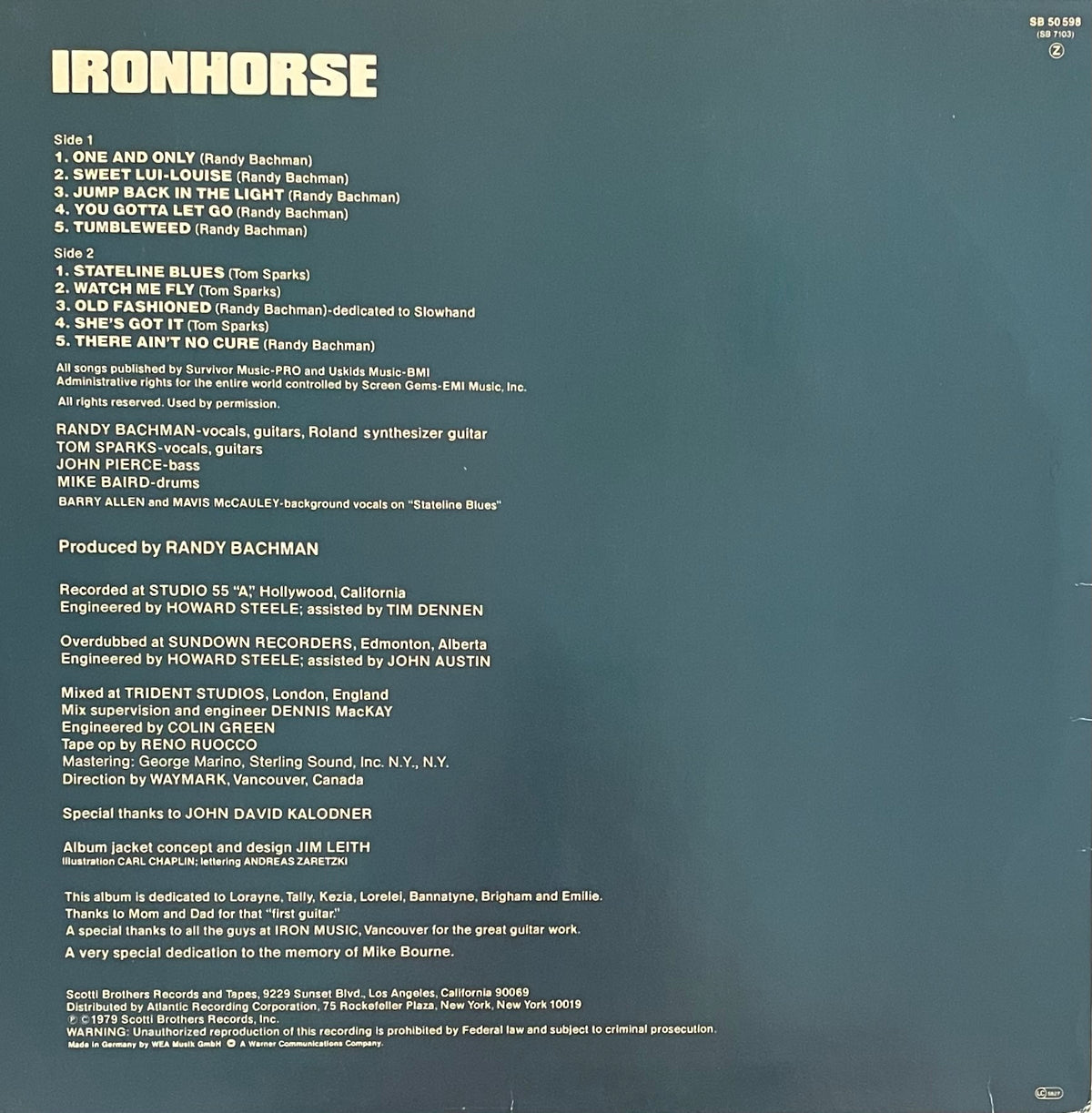 Ironhorse – Ironhorse | Orig. GER 1978