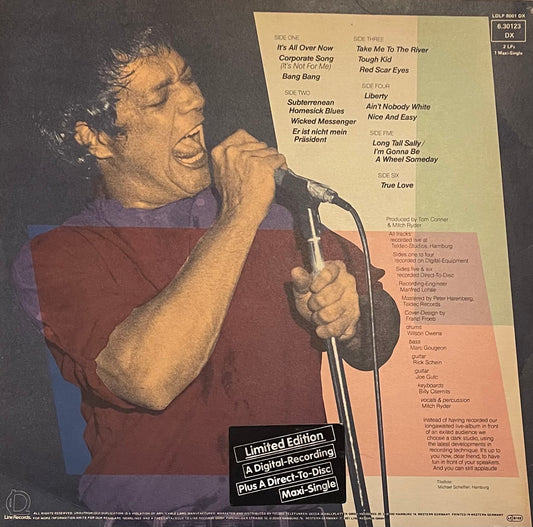 Mitch Ryder – Live Talkies | Orig. GER 1981 | Limited Edition | Inkl. Maxi Single