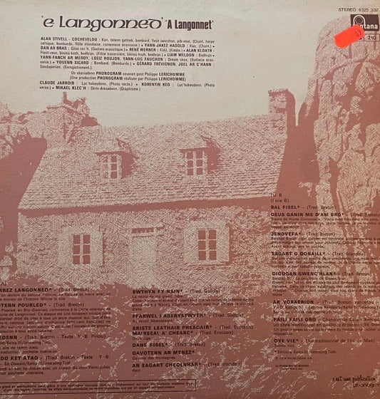 Alan Stivell – E Langonned | Reissue FRA 1985
