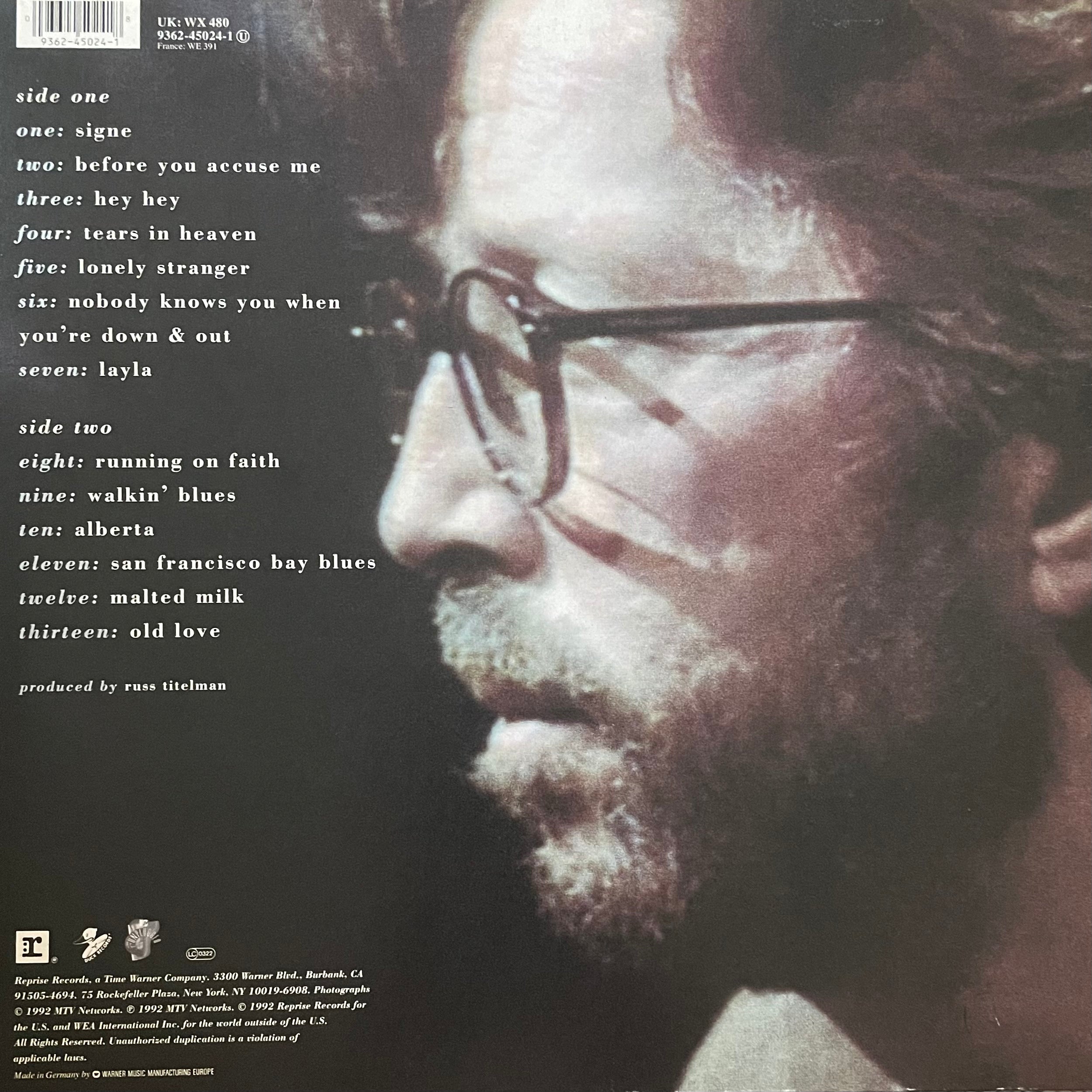 Eric Clapton – Unplugged | Orig. EU 1992