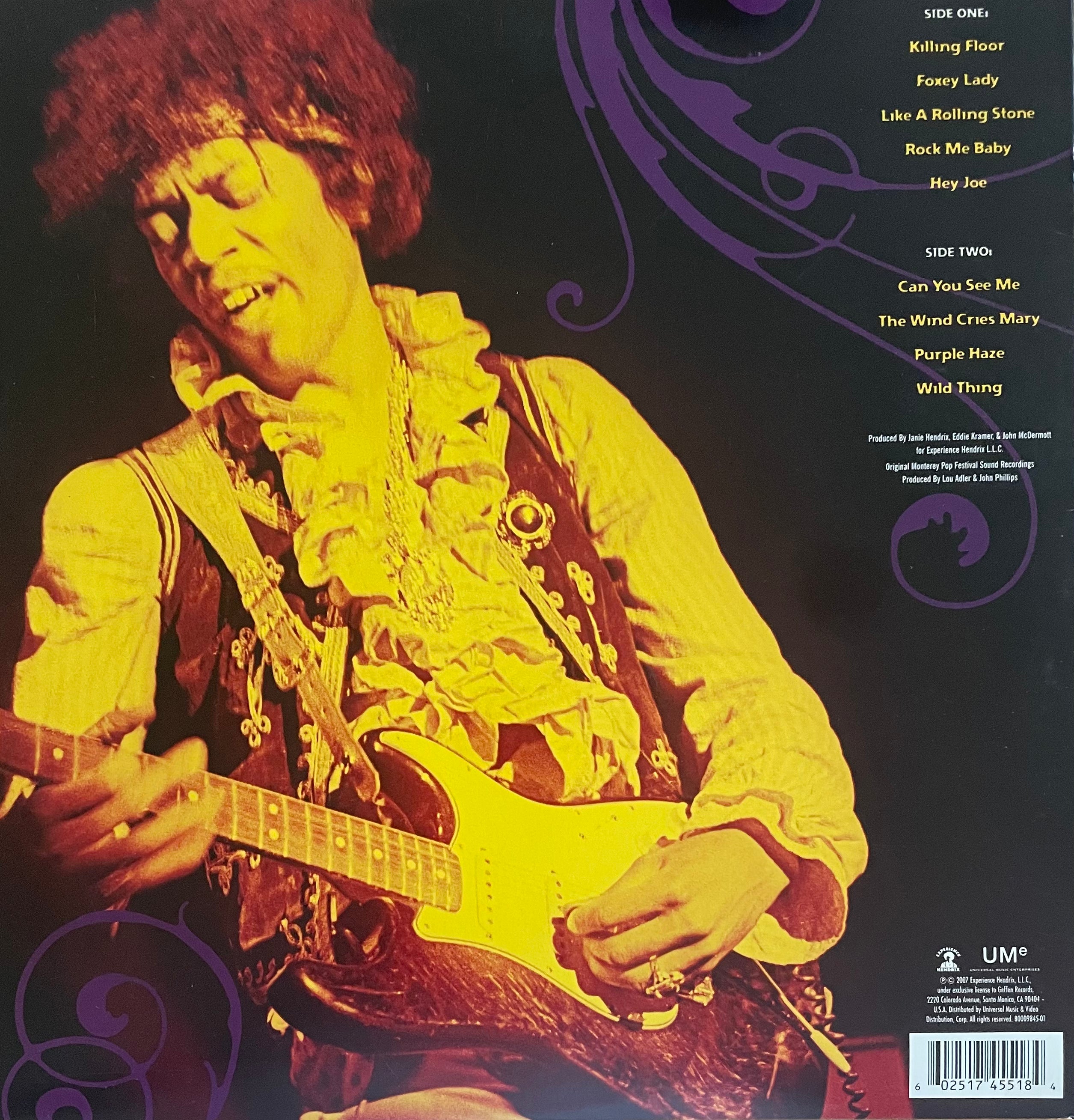 The Jimi Hendrix Experience – Live At Monterey | Reissue US 2007