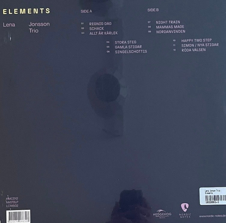 Lena Jonsson Trio – Elements | Orig. EU 2023