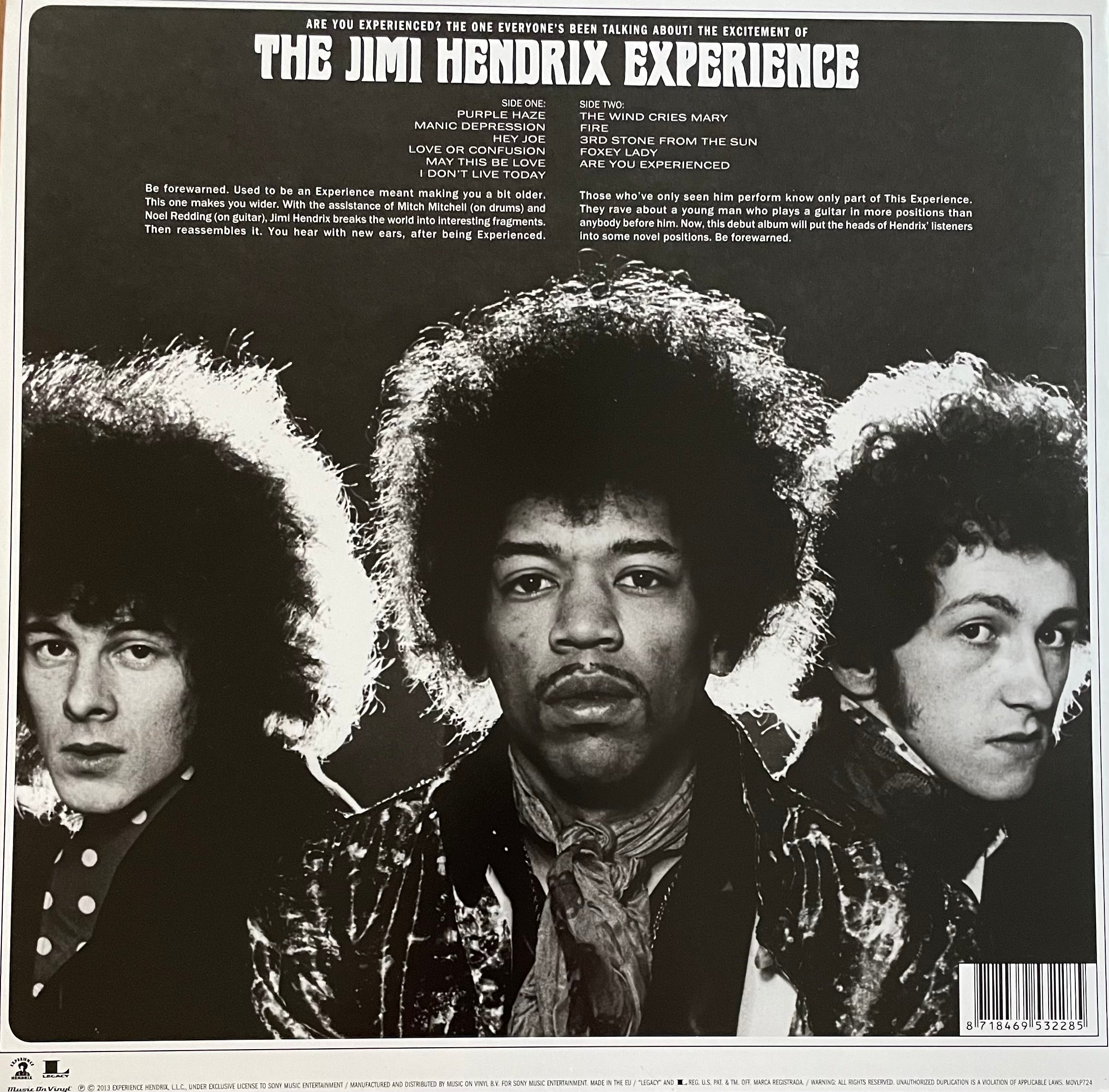 The Jimi Hendrix Experience – Are You Experienced | Reissue EU 2018