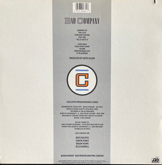Bad Company – Fame And Fortune | Orig. US 1986