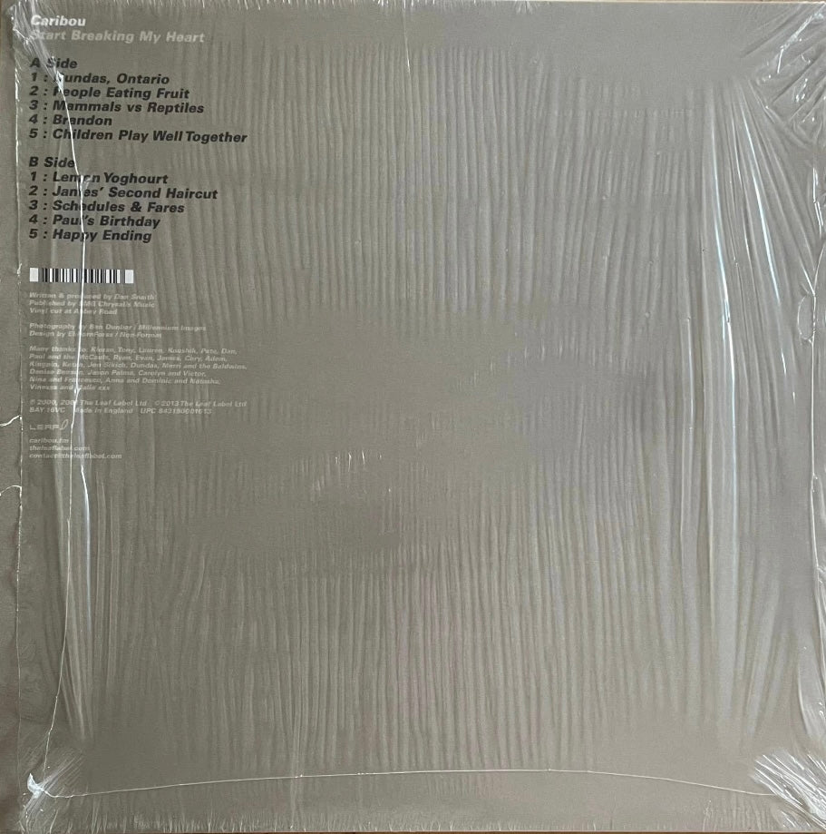 Caribou – Start Breaking My Heart | Reissue RSD 2013 UK | Limited Sky Blue Vinyl