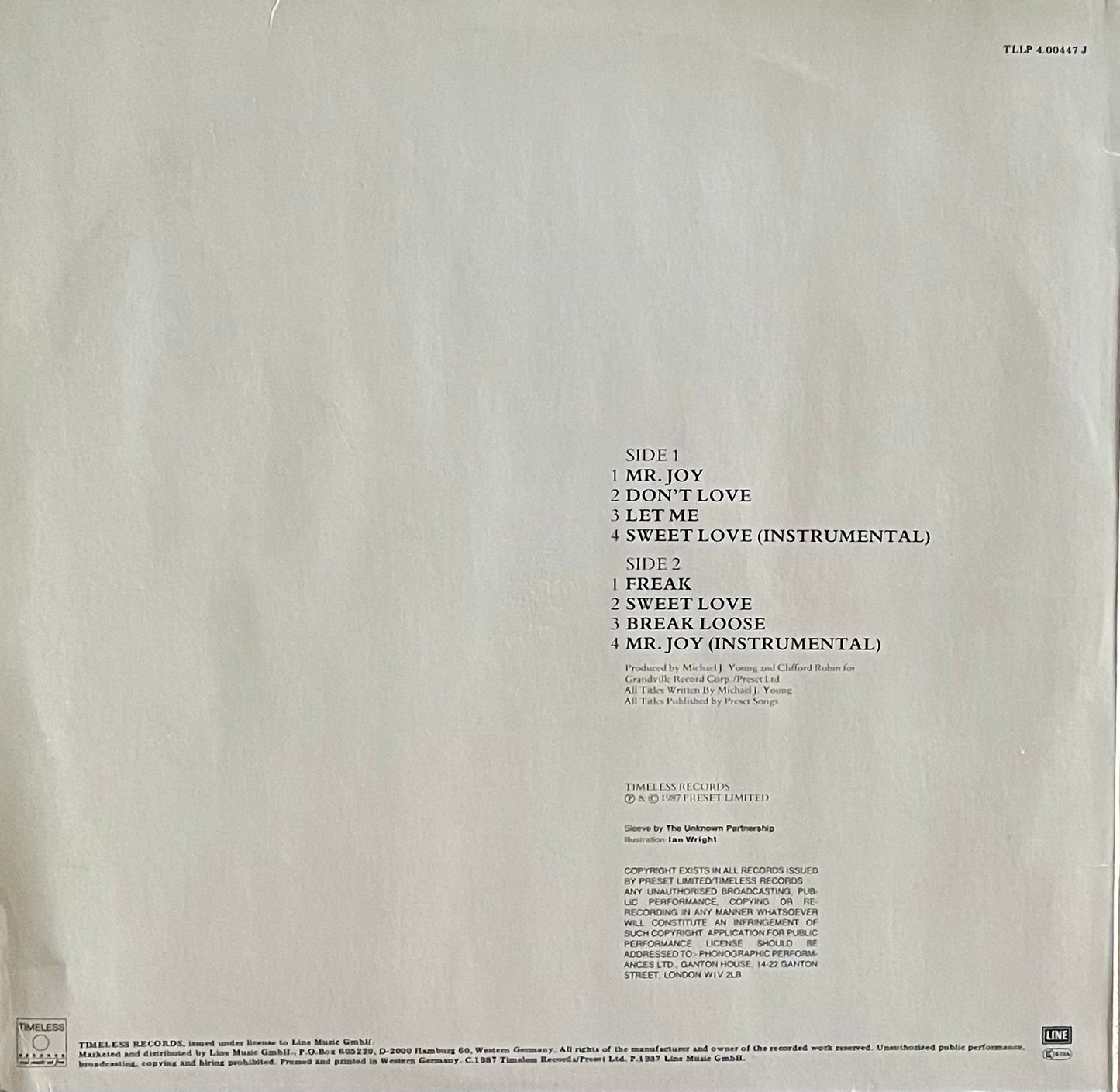 The Jade – Mr. Joy | Orig. GER 1987 | White Vinyl
