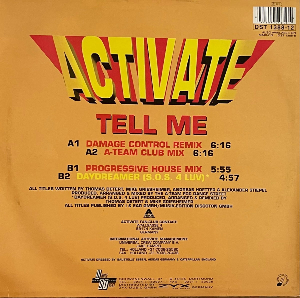 Activate – Tell Me | Orig. GER 1995