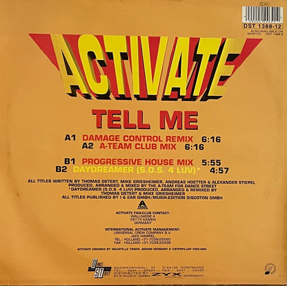 Activate – Tell Me | Orig. GER 1995