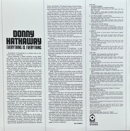 Donny Hathaway – Everything Is Everything | US Reissue | Unknown Year | 180 Gram Vinyl