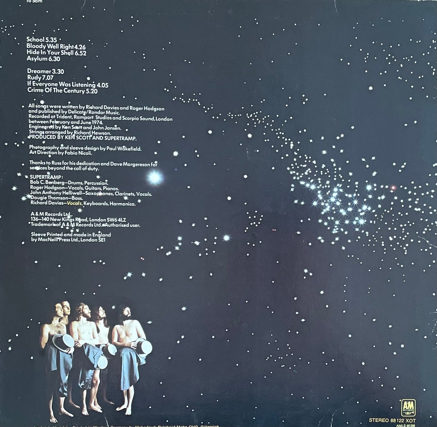 Supertramp – Crime Of The Century | Repress GER 1976 | Interpress Pressing