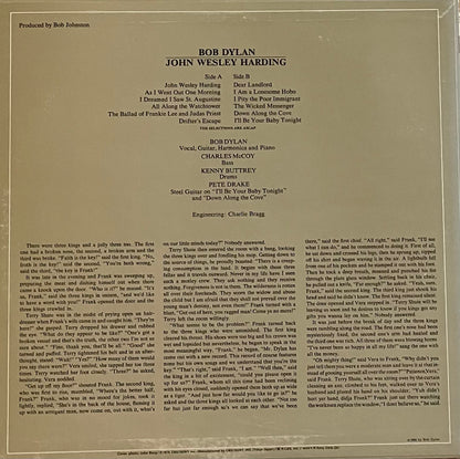Bob Dylan – John Wesley Harding | Reissue JAP 1976 | No Obi - inkl. Booklet