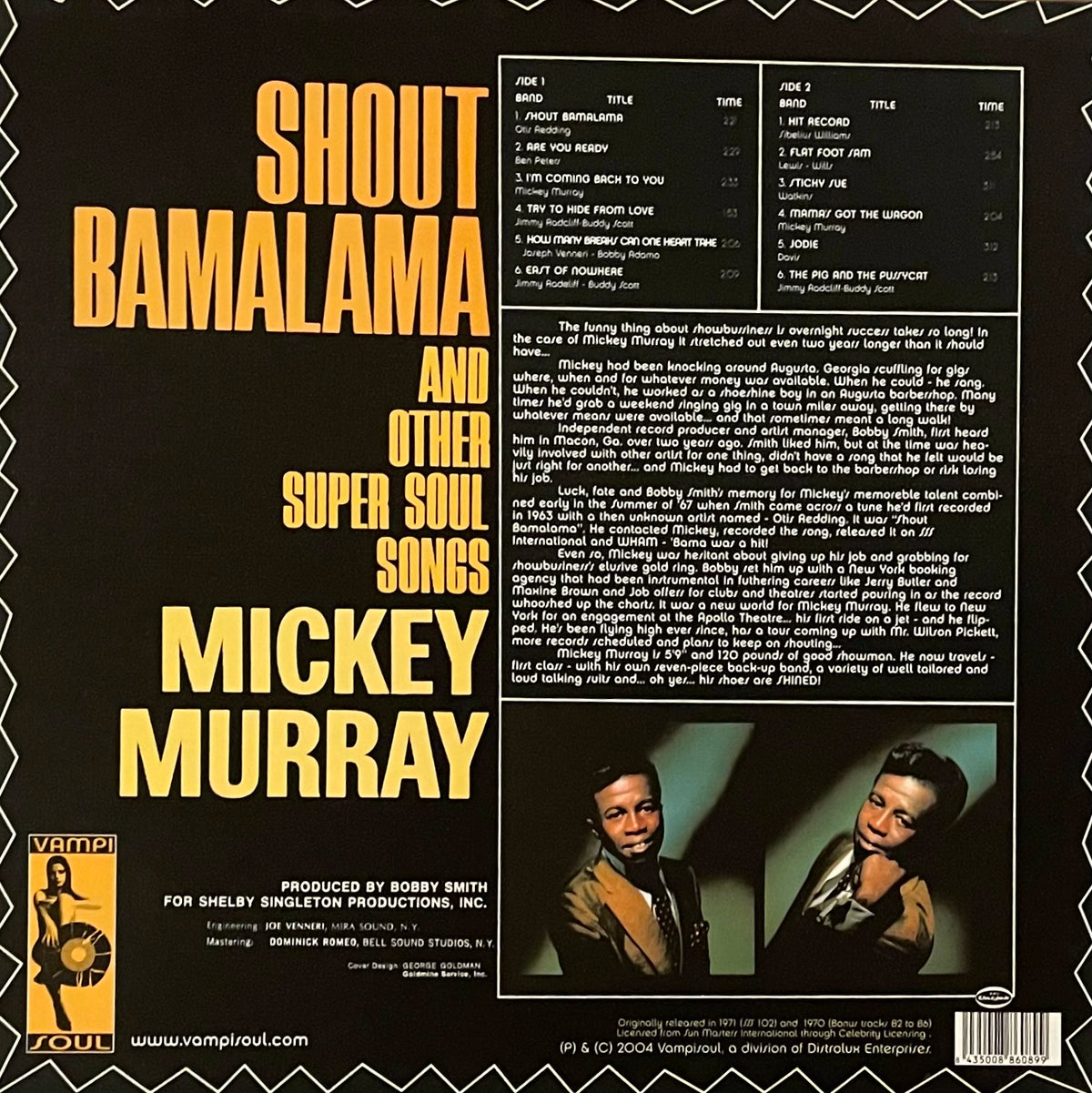 Mickey Murray – Shout Bamalama And Other Super Soul Songs | Reissue SPA 2004