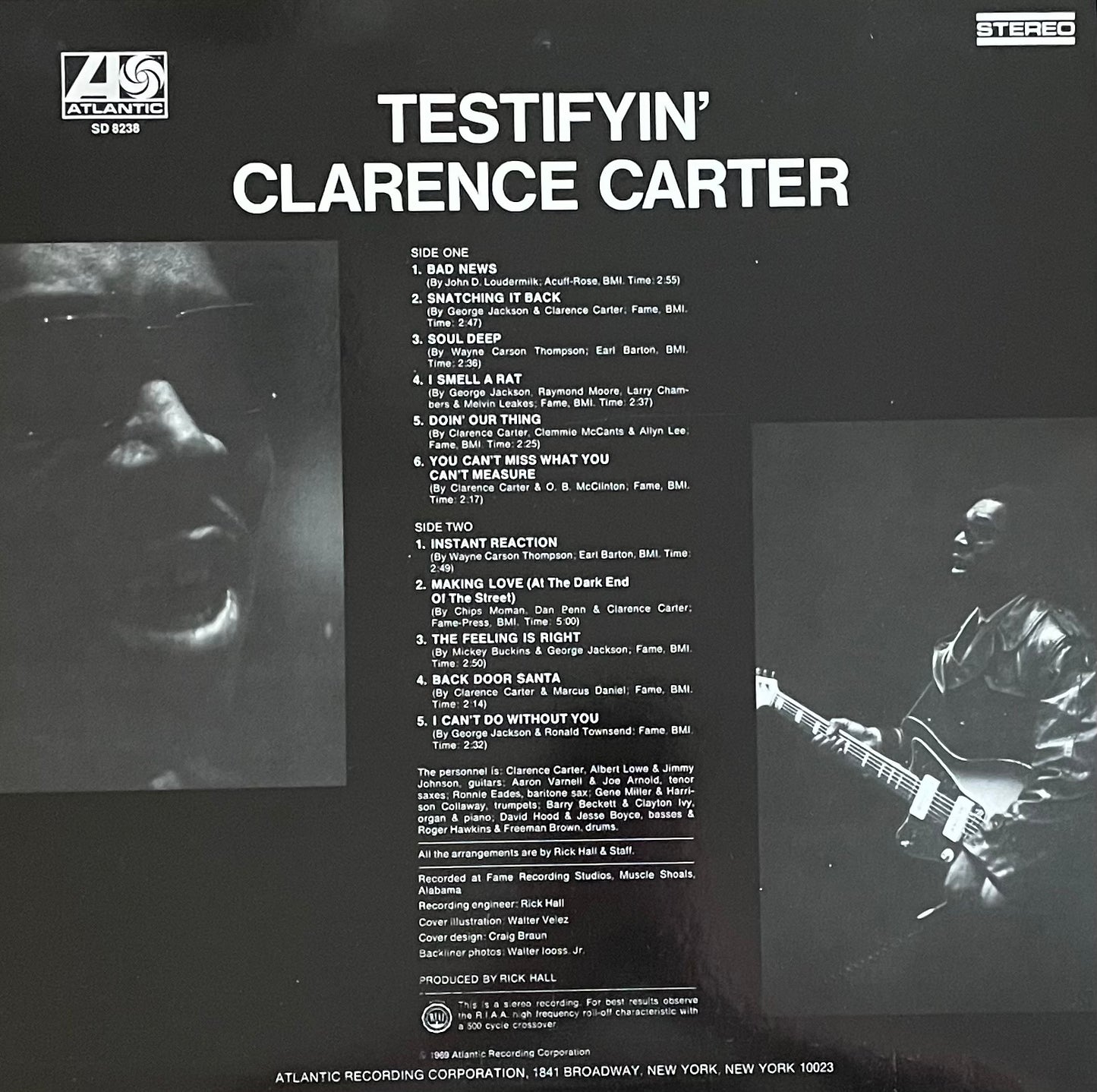Clarence Carter – Testifyin' | Reissue US | Unknown Year