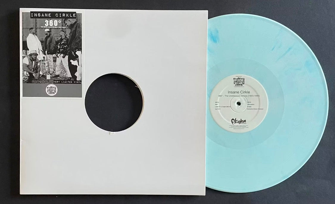 Insane Cirkle – 360° - The Unreleased Demos [1993-1995] | Orig. UK 2015 | Limited to 75 | Blue White Vinyl