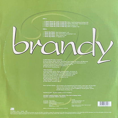 Brandy – U Don't Know Me (Like U Used To) / Never Say Never | Orig. EU 2000